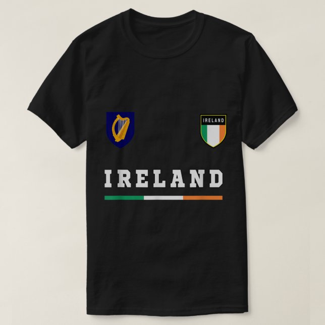 T-shirt Irlande SportSoccer Jersey Drapeau Football Dublin (Design devant)