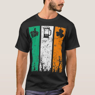 T-shirt Irlande vintage Drapeau Beer Love Irish Boisson