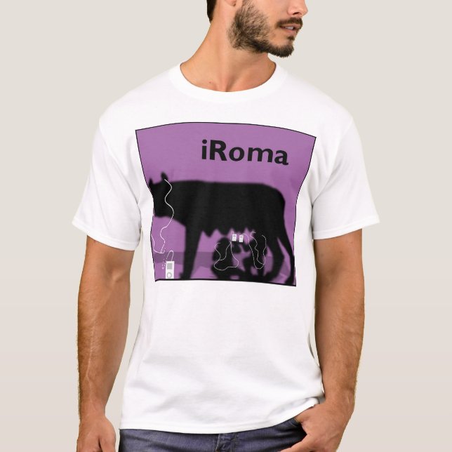 T-shirt iRoma (pourpre) (Devant)