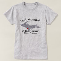 Iron Mountain Michigan Cartes cardiaques Design Da