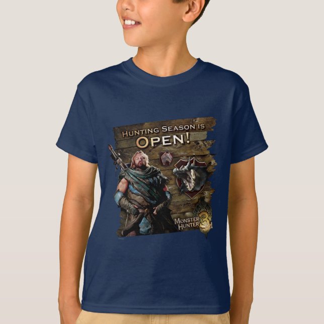 T-shirt Ironbeard McCullough, saison de chasse est ouvert (Devant)