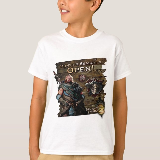 T-shirt Ironbeard McCullough, saison de chasse est ouvert (Devant)