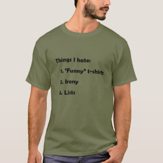 T-shirt Ironie