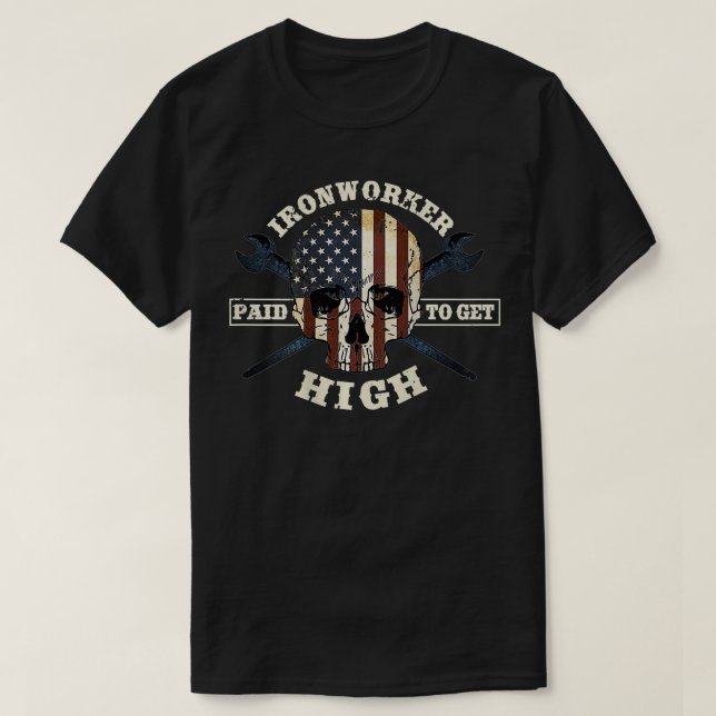 T-shirt Ironworker Shirts Union Conception Cadeau Sur Le D (Design devant)