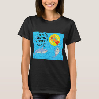 T-shirt Is It Gluten Free Funny Shark Lover