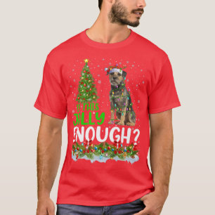 T-shirt Is This Jolly Enough Santa Border Terrier Dog Chri