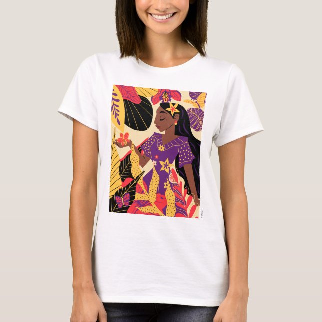 T-shirt Isabela d'Encanto | Graphique floral (Devant)