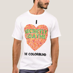 T-shirt Ishihara Test de colorblind I Heart The Colorblind