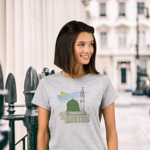 T-shirt islamique pour femme : Masjid an-Nabawi & 