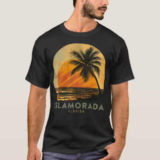 T-shirt Islamorada FL Florida Keys Plage Vintage Palm Tree