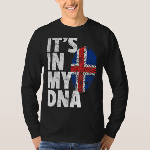 T-shirt Islandais Islande Drapeau C'est dans mon Adn Noël
