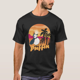 T-shirt Islande Animal Puffin Bird Beach Palm Tree Puffi