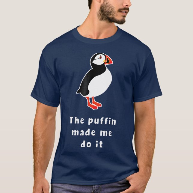 T-shirt Islande Le Puffin M'A Fait Faire (Devant)