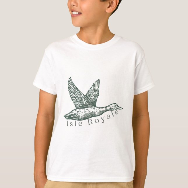 T-shirt Isle Royale duck logo (Devant)