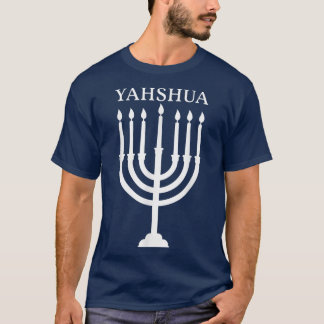 T-shirt Israël Hébreu Shalom Menorah Judaïsme israélien