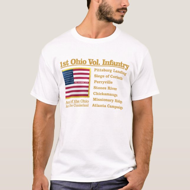 T-shirt Ist Ohio Volunteer Infantry (BH) (Devant)