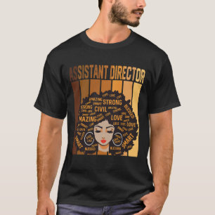 T-shirt Istant Directeur Afro Africain-Américain Noir Hist