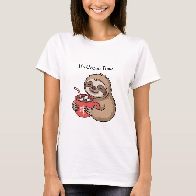 T-shirt It’s Cocoa Time | Cozy Winter Quote (Devant)