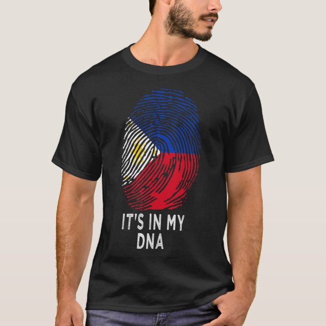 T-shirt IT_S DANS MON ADN Drapeau philippin Philippines Pr (Devant)
