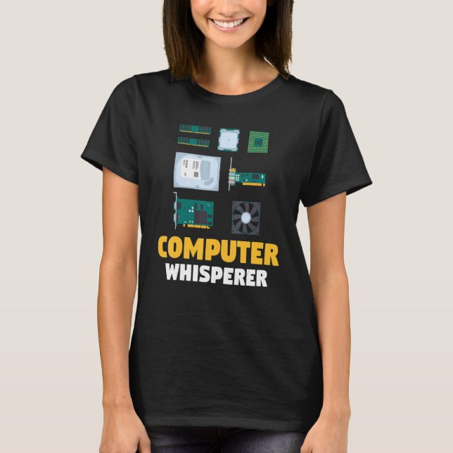 T-shirt IT Support  Computer Programmer  Computer Whispere (Devant)