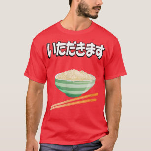 T-shirt Itadakimasu Gratitude japonaise sur le tee-shirt d
