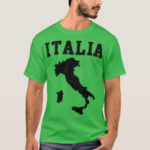 T-shirt Italia Carte Italie Italiano Patrimoine Famille It