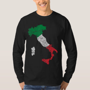 T-shirt Italia Drapeau Italie Plan Italie Vacances Italie