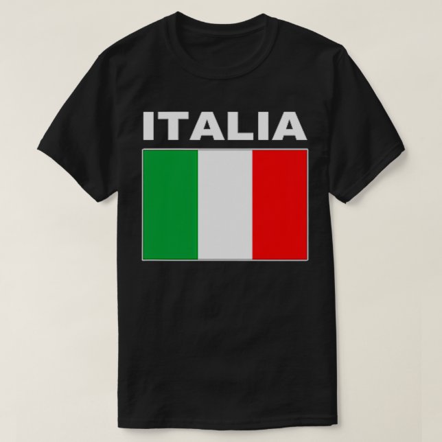 T-shirt Italia Italie Drapeau Cool Drapeaux italiens Drape (Design devant)