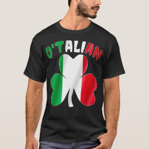 T-shirt Italia Shamr Italia Jour de la Saint Patrick itali