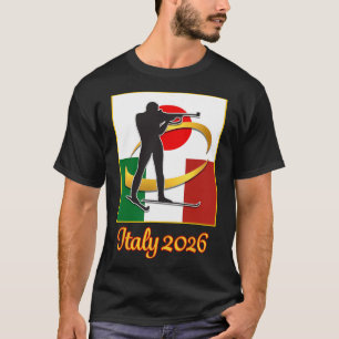 T-shirt Italie 2026 Biathlon Japon Italie drapeaux 2026 hi