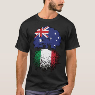 T-shirt Italie Australie Australie Australie drapeau des r