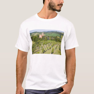T-shirt Italie, Bologne, Vue à travers le vignoble jusqu'à