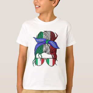 T-shirt Italie chaotique pain avec drapeau italien