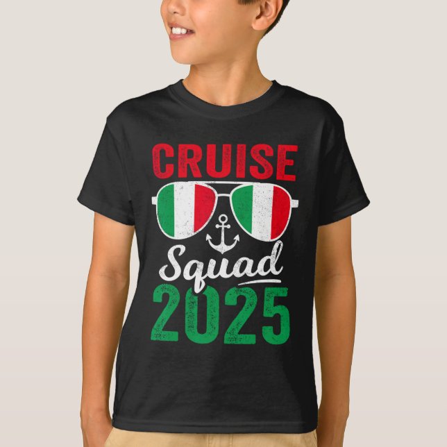 T-shirt Italie Croisière Escadron 2025 Vacances d'été F (Devant)
