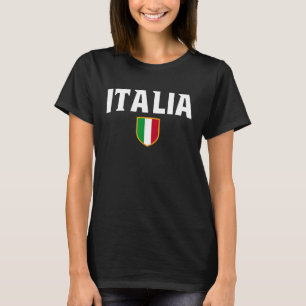 T-shirt Italie Drapeau Patriotique Scudetto Emblem Crest