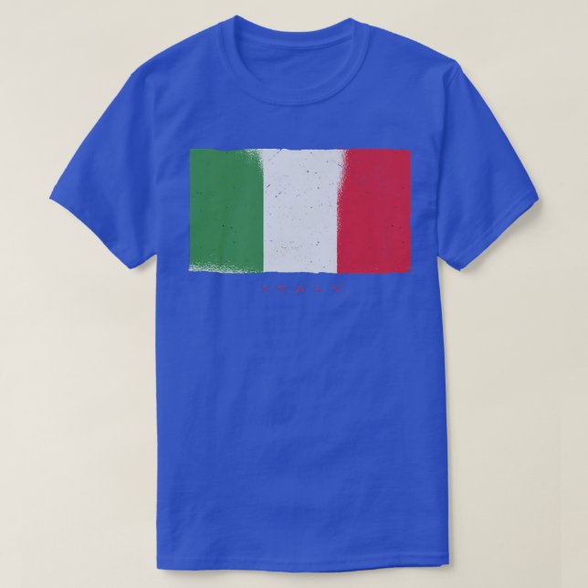 T-shirt Italie Drapeau PIzza Pasta Voyage  (Design devant)