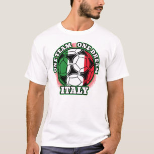 T-shirt Italie Football Une équipe Un rêve Drapeau itali