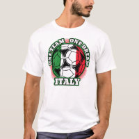Italie Football Une équipe Un rêve Drapeau italien