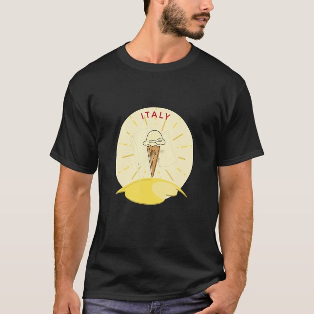 T-shirt Italie Gelato Glace (Devant)