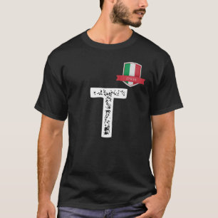 T-shirt Italie Italia Lettre Drapeau Humain T Italie Itali