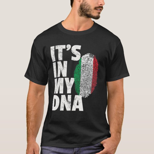 T-shirt Italie Italie Drapeau C'est dans mon ADN cadeau de (Devant)