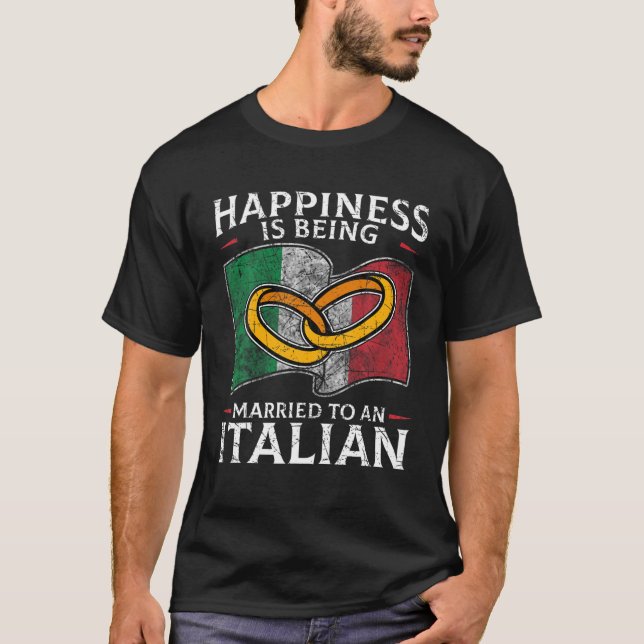 T-shirt Italie Mariage Mariage italien mariage mariage pat (Devant)