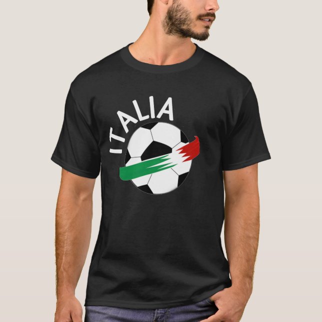 T-shirt Italie noire. 01 (Devant)