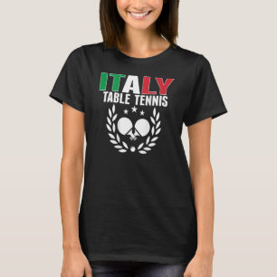 T-shirt Italie Ping Pong Italien Table Tennis Team Soutien