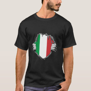 T-shirt Italie Poitrine Racines Italiennes Fierté Italienn