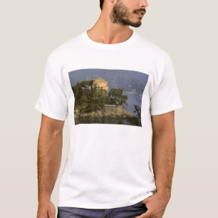T-shirt Italie, Portofino. Vie panoramique sur la