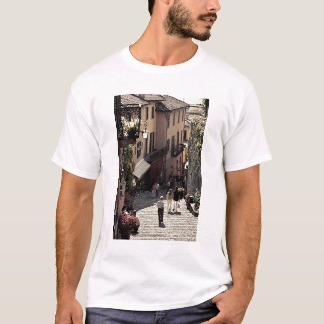 T-shirt Italie, Province de Côme, Bellagio. Salita 2 (Devant)