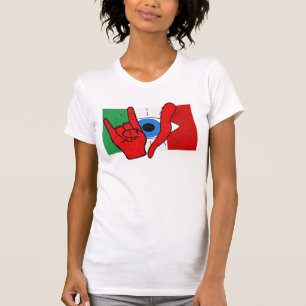 T-shirt Italien Américain Eye il Malocchio Maloik Malo