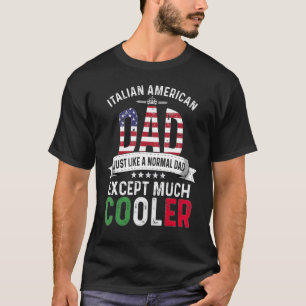 T-shirt Italien Américain Papa Fête des pères Papa Pays It