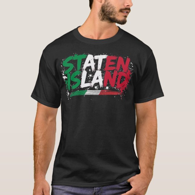 T-shirt italien de base de Staten Island (Devant)